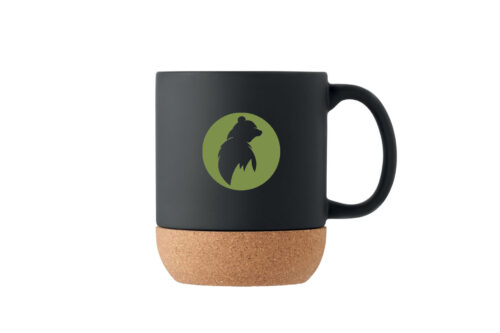 Cană ceramică neagră România Sălbatică